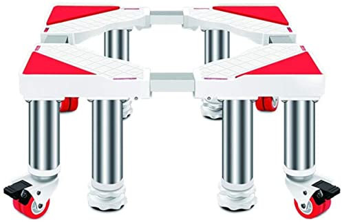 XAoSCd Support De Machine À Laver, Base De Meuble Multifonctionnelle, Support Télescopique pour Réfrigérateur Et Sèche-Linge, 45-65 Cm, Base De Support De Réfrigérateur avec 4,20cm