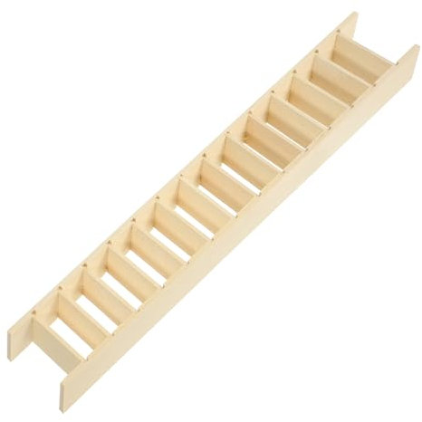 Garneck Miniatur Holzleiter Für Puppenhaus Natürliche Stabile Treppe Im Modernen Stil Für Mini Landschaften Und DIY Miniaturmöbel Für Kreative Dekorationen