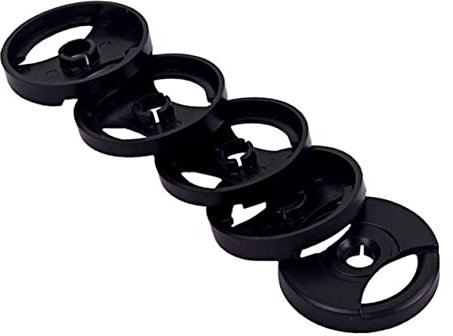 CHICAMPERA 5stücke Teiliges Plattenspieler Adapter Schwarz Vinyl Single Schallplatten Konverter Ersatzteil Phonograph Zubehör Für Grammophon Einfache Nutzung Langlebig