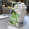 Galful Case for iPhone 13 Transparent TPU Silicone Case with Crystal Apple Pattern Anti-Yellow Light Protective Case Shockproof Anti-Scratch Military Protection Cover - Green