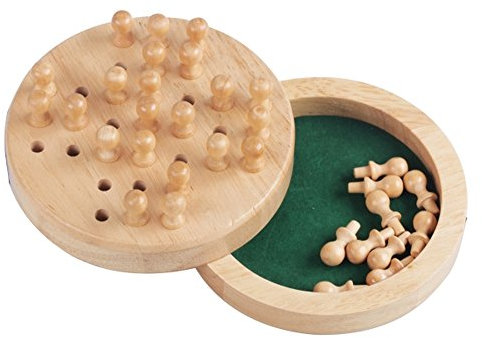 Natural Games Solitaire ,5 Jahre to 99 Jahre, Holz 12 cm