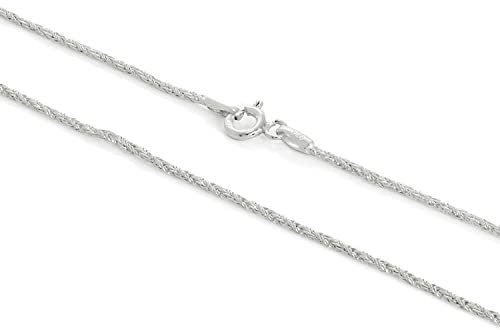 Chaîne Mailles Palmier 1mm en Argent 925/1000-41cm