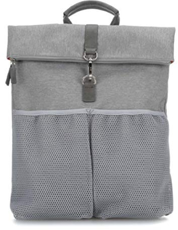 Jost Bergen Mesh Kurierrucksack Rolltop Rucksack 15? hellgrau