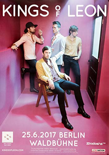 Kings of Leon - Walls, Berlin 2017 » Konzertplakat/Premium Poster | Live Konzert Veranstaltung | DIN A1 «