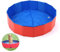 YUIP Piscina redonda roja Plegable para Perros, Plegable PVC Piscina Bañera para Gatos Animales Bebes Grandes, Adecuado para Uso en Interiores y Exteriores(60x20cm)