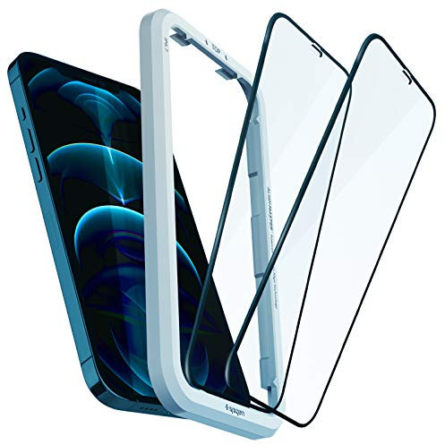 Spigen AlignMaster Full Coverage Tempered Glass Screen Protector for iPhone 12 Pro Max - 2 Pack
