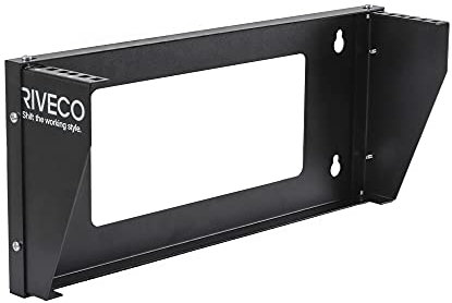 RIVECO Wall Mount Rack for Network| Reinforced Heavy Load 66-99 LBS Small Server Racks Vertical & Horizontal Mounting for 19 inches IT & Studio equipment. (2U)…
