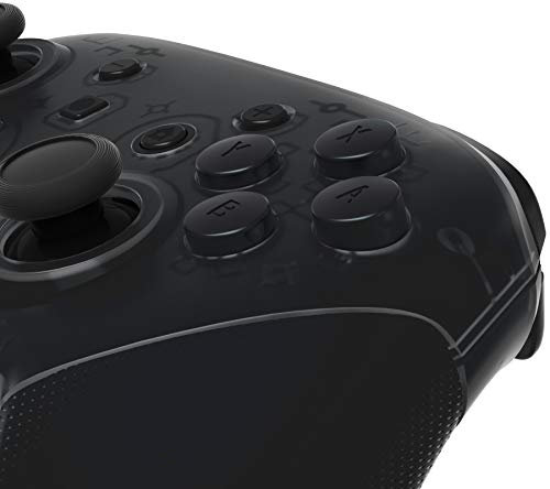 eXtremeRate Botón ABXY Intercambiable para Nintendo Switch Pro Control Accesorios DIY Repuesto de ABXY Reemplazable Botones para Mando Switch Pro-No Incluye Control(Negro)