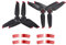 Fututech Propeller für DJI FPV Ersatzteil für DJI FPV, Zubehör für Drohne, Flug leise (Red Two Pairs)
