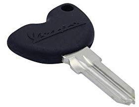Compatible avec Vespa 573960 ET2 LX S Primavera Sprint 50 Clé vierge sans dispositif d'immobilisation