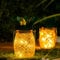 Polux Solarlampe für Außen - 1 Stück ANANAS Laterne Solarleuchte Wasserdicht LED Hängend für Garten Deko Geschenke, Terrasse, Rasen (warmweiß)