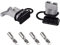 120 Amp 2 Pcs connecteur de batterie 120A connexion rapide déconnexion + 1 pièce 120A amp poignée connecteur d'alimentation de batterie + 2 pièces couvercle anti-poussière (Gris, 2 AWG)