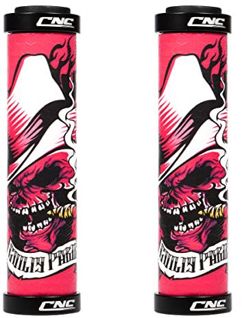 Chooee VTT Poignées en silicone pour vélo de montagne ,3D poignées guidon de vélo pour vélo Rose