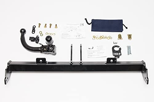 AUTO-HAK Gancio di traino completo estraibile orizzontale compatibile con Land Rover Freelander LN 03.1998-09.2006 + universale kit elettrico 7 poli