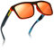 Two Horizons Sonnenbrille Herren Polarisiert | Polarisierte Sonnenbrille mit 100% UV-Schutz | Retro-Design | Ideal für Outdoor-Aktivitäten | Mit Etui und Mikrofaser-Brillenbeutel | Sonnenbrille Damen