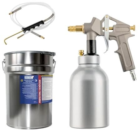 Veteranicar Dinitrol 4941 Unterbodenschutz 5L & Vaupel Druckbecherpistole Set (3350 HSDR)