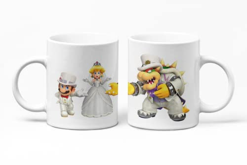 Genérico Tasse Mario Peach und Bowse Mario Movie Videospiele 1 Stück