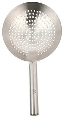 Colander Mini Strainer Mesh Colander Mini Frying Pan Slotted Skimmer Cooking Slotted Spoons Skimmer Ladle Soup Ladle Hot Pot Spoons Kitchen Cookware Stainless Steel Strainer Spoon