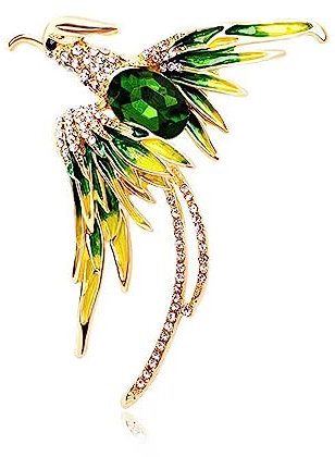 YAHOYA Broche Sexy Femelle Crystal Phoenix Exquise Femmes de Luxe Mode Oiseau Broches Femme Élégant Tempérament Corsage Accessoires