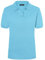 James & Nicholson Damenpolo Classic - Piqué-Poloshirt mit gestrickten Bündchen | Farbe: Sky-Blue | Grösse: XXL