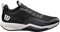 Wilson Rush PRO Lite, Tennis Shoe Uomo, Black/Ebony/White, 43 1/3 EU