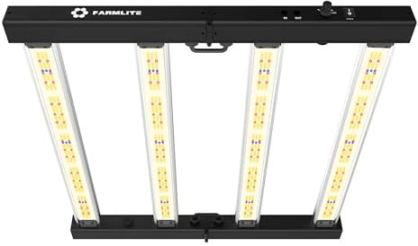 FARMLITE 260W LED Grow Lampe, Pflanzenlampe LED Vollspektrum, Für 4×4ft | Grow Light, 5-stufig dimmbar, mit Daisy Chain, effizienter Wärmeableitung und IP65-Schutz, für Sämlinge, Gemüse und Blüten