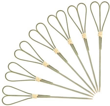 Paquete de 100 palillos de cóctel en forma de corazón para aperitivos, palillos de dientes de cóctel, pinchos de cóctel, púas de aperitivos para alimentos, frutas, bebidas, accesorios de embutidos