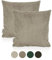 Lycce 2er Set Kissenbezüge, Kissenhüllen Cordstoff (50 x 50 cm), dekorative Zierkissen & -hüllen, Cord Kissen für Dein Zuhause (Taupe)