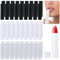 MirraSwit 54 Stück Lippenstifthülsen Leer, Lippenstifthülsen zum Selbst Befüllen, Lippenstift Hülsen Lippenbalsam Nachfüllbar für DIY Hausgemachte（Transparent Weiß Schwarz, 5g）