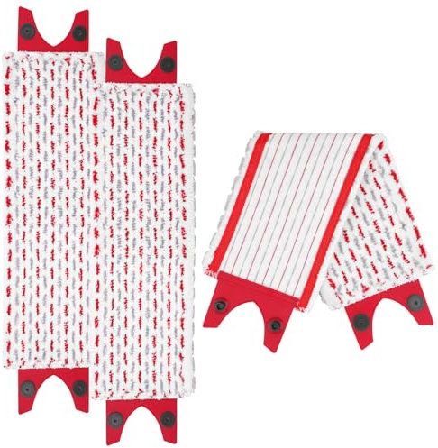Funda de repuesto para mopa Vileda Ultramax XL, extraancha, 51,5 x 13,5 cm, de microfibra, para eliminar manchas, limpieza del suelo (3 unidades, 80% poliéster + 20% poliamida)