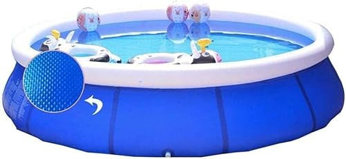 Schwimmen Aufblasbares Planschbecken, Hausgarten-Badewanne, oberirdischer Außenrahmen-Swimmingpool, 360 x 90 cm praktisch