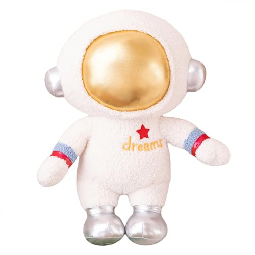 Ueiwffzo Plüschtier Astronaut Kawaii Kuscheltier, Rakete Flugzeug Plüschtier, Weltraum Raumschiff Stofftiere für Kinderzimmer Babyzimmer Jungen (Astronaut 32 cm)