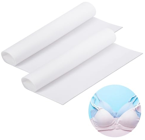DELORIGIN 2Stück BH Schaumstoff 40x40cm Schwamm Unterwäsche Brustpolster BH Cup Pad Roh BH Einsätze Schaumstoffplatte Nähen BH Einlagen Für Cosplay Kostüme Herstellung Polsterung Basteln