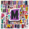 100Stück Retro Zahlen Buchstaben Aufkleber für Fahrrad,Auto,Kühlschrank,Laptop,Gepäck,Scrapbook,Moden Alphabet Nummern Vinyl Aufkleber,Kinder Mädchen Geschenk,Niedliche Graffiti Wasserdicht Sticker
