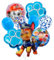 Heartsking Hund Luftballons Geburtstagsdeko, 9pcs Hund Patrol Party Deko für Mädchen Junge, Folienballon Paw Dog Kit für Dog Thema Kindergeburtstag Party Luftballon Supplies Deko