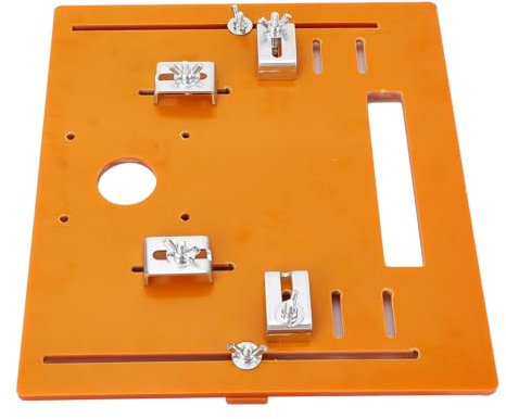 Frästisch Einlegeplatten, Cutting Machine Backing Board, Plate with Punch Design, 28x25 cm, Tisch Einsatz Platte Router Einlegeplatte