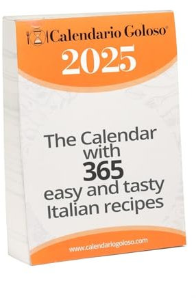Kalender 2025 Englisch Küche | GOLOSO Rezeptbuch | Ein Buch mit 365 Rezepten der italienischen Tradition | Geschenkidee für das ganze Jahr | Format A5