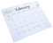 EXCEART Englischer Kalender 2024 Kalender-whiteboard Für Die Wand Trocken Abwischbarer Kalender Mini-adventskalender Füllstoffe Kalender Whiteboard Täglich Hängender Kalender Urlaub Metall