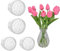 4 Pezzi Supporto a Spirale Ikebana, Twister di Bouquet Trasparente, Supporto per Stelo a Spirale per Vasi, Anello Porta Stelo a Spirale, Riutilizzabile Composizioni Floreali, per Decorazione di Nozze