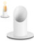 Norhogo 4 cm Weiß kerzenständer mit Dorn, kerzenhalter stumpenkerzen Metall, Kerzenständer Kommunionkerze, Taufkerzenständer für Taufkerze Taufkerzenhalter Taufkerzenständer Stabkerze Kerzen