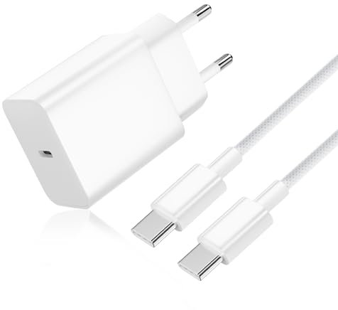 Caricabatterie USB C da 45W,caricabatterie rapido per Samsang Galaxy S25/S24/S23/S22 Ultra/Note20/10/S10/A73/A56 PPS ricarica super veloce per iPhone 16/15 Pro Max con cavo di ricarica USB C