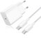 Cargador 45W para Samang S25 Ultra, Cargador Rápido USB C con 2M 100W Cable Trenzado Compatible con Samsang Galaxy S25/S24/S23/S22/S21 Ultra, para iPhone 15/16, Pad, MacB00k (Blanco)