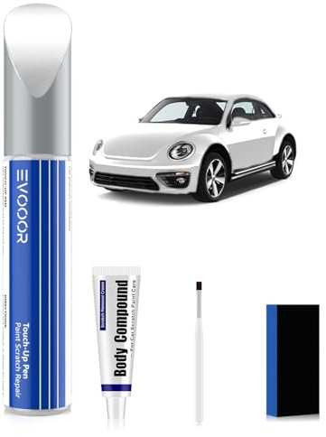 (L0K1) Oryxweiss Perl/Oryx White Perl Autolack Nachbesserung Kit mit Kratzer-Entferner für Volkswagen/VW, Kratzer Reparatur für Auto, Schnelle & Einfache Lösung zur Reparatur