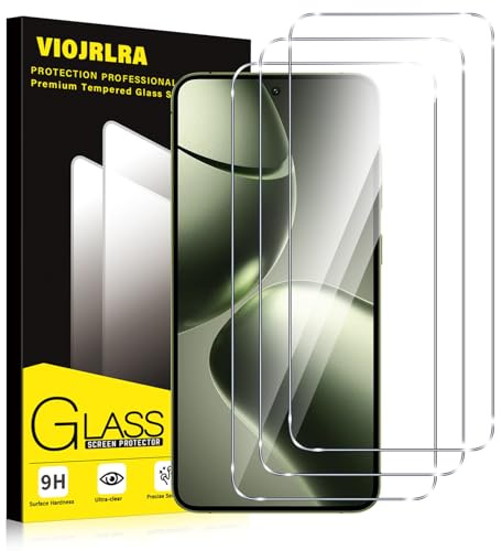 Viojrlra 3 Piezas Protector de Pantalla para Xiaomi 14T/14T Pro, Cristal Templado HD 9H Dureza, Anti-arañazos Antihuellas Sin Burbujas Transparente Vidrio Película