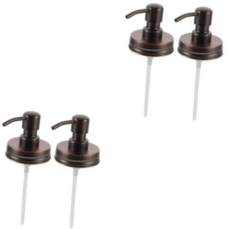 VICASKY Lot de 2 têtes de pompe pour bouteilles de lotion - Couvercle interchangeable - Pour savon pour les mains, shampoing et lotion - Compact et maniable - 2 pièces