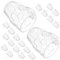 Garneck 50pcs Mini Plastic Beer Mugs Clear Dollhouse Beer Cup Models for Parties Picnics and Outdoor Events Easy to Clean and Store for Decorations