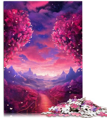 1000-teiliges Puzzle für Erwachsene Rose Road to The Sky Lernpuzzle 26 x 38 cm tolles Geschenk für die ganze Familie
