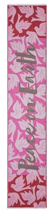 CODELLO JACQUARD SCARF POLYACRYL MIX DOVES - 35X180CM