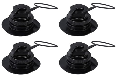 Abaodam 4pcs Spiral Tpu Air Valves One-way Inflation Valves for Rubber Boats Rafts Canoe Kayak Accessories Replacement Pump Parts