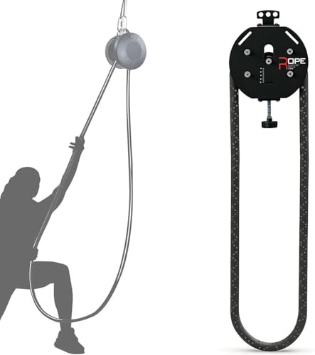 JIMINHUIXIN Allenatore di Corda Infinita, Attrezzo per Trazioni con Fune A Puleggia, Resistenza Regolabile, Endless Rope Trainer per Allenamento Fisico di Upper Extremity E Muscle Endurance